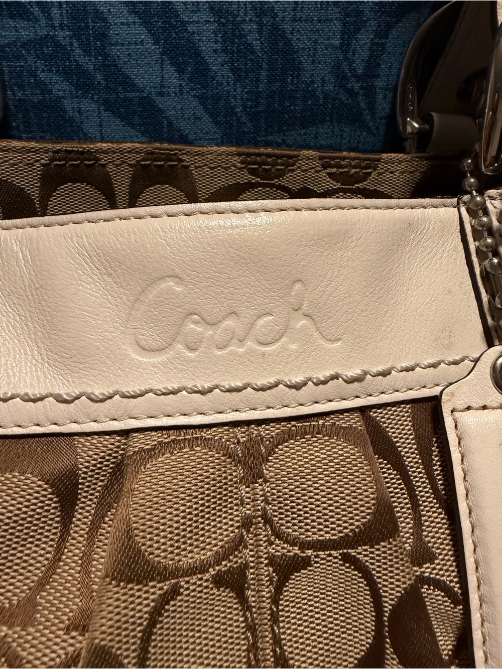 Coach Signature Soho Pleated Tote - Picture 5 of 12